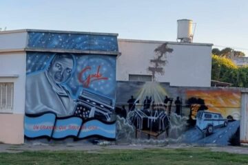 La gira eterna de «Godo» perpetuada en un mural en Rivera