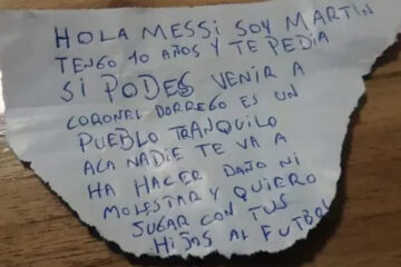 «Acá nadie te va a hacer nada»: Un nene invitó a Messi a vivir en Coronel Dorrego