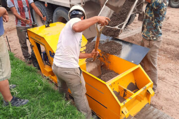 La Cooperativa de Servicios y Obras Públicas de Rivera concluyó la construcción de cordón cuneta, curvas y badenes en las Colonias Villa Goldberg y Jersonsky