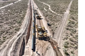 En tres días comienza el llenado del gasoducto Vaca Muerta – Salliqueló