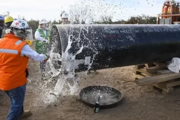 Finalizan el llenado del Gasoducto y el domingo se inaugurá en Salliqueló