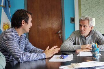 Andres realiza gestiones en Educación para Carhué, Rivera y Maza