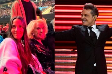 En pleno concierto Luis Miguel bajó del escenario para saludar a Mirtha Legrand