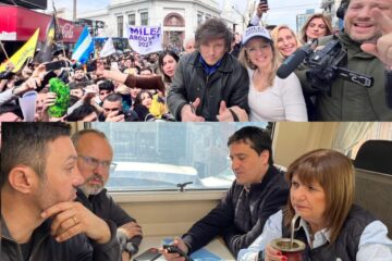 Camino a las elecciones: Milei se mostró con una motosierra y Bullrich encendió la “Patoneta” Camino a las elecciones: Milei se mostró con una motosierra y Bullrich encendió la “Patoneta”