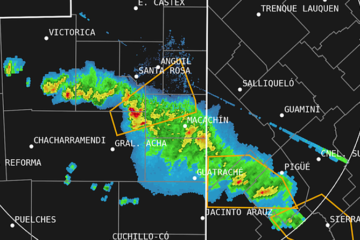 Alerta por fuertes tormentas y caída de granizo