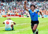 A 40 años de la obra máxima de Maradona: 52 metros recorridos, 44 pasos y 12 toques A 40 años de la obra máxima de Maradona: 52 metros recorridos, 44 pasos y 12 toques