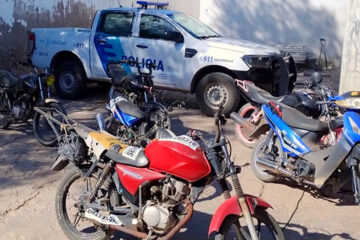 Operativo vehicular en Carhué: Secuestraron seis motos