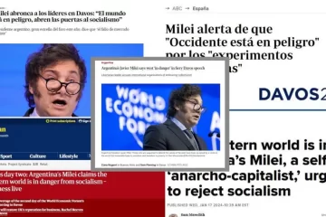 «Apocalíptico», «anarcocapitalista»: Los medios del mundo reaccionaron al discurso de Milei en Davos