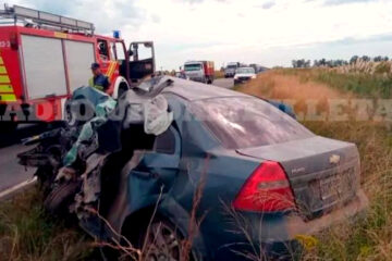 Un muerto y tres heridos en un fatal accidente en ruta 65