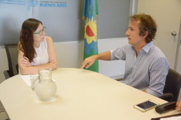Andres se reunió con Batakis para reactivar las Obras de viviendas para Adolfo Alsina