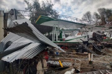 Imágenes impactantes: la tormenta hizo estragos en 9 de Julio