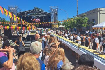 71.90 metros: Santa María rompió su récord y tiene el Strudel más grande del país