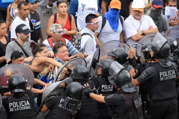 Piquetazo nacional: incidentes entre la Policía y manifestantes