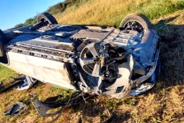 Dos heridos en un triple choque en Ruta 67