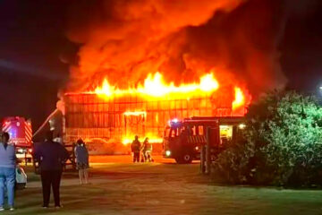 Riglos: Se incendió al depósito de motos secuestradas
