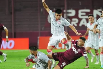 Unión ganaba y Lanús lo empató, en un partido que terminó con polémica