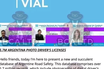 Robaron los datos de todas las licencias de conducir del país
