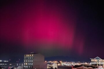 La Tormenta solar provocó inéditas auroras australes en Ushuaia y la Antártida