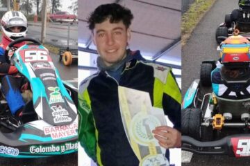 Santiago Delgado, Lucía y Germán Todino brillaron en el Karting del Oeste