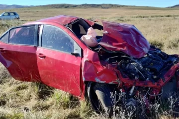 Vuelco en la ruta 76: el auto había sido robado en La Matanza