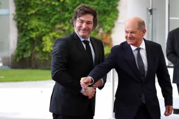 Milei se reunió con el canciller alemán Olaf Scholz