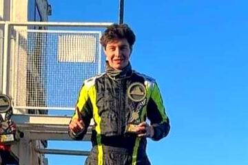 Triunfo de Santiago Delgado y gran participación de Lucía Todino en el Karting del Oeste