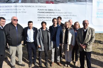 Andres acompañó al Gobernador Kicillof al inicio de obras de la Estación Transformadora Guaminí