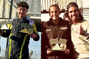 Karting del Oeste: Santiago Delgado y Lucía Todino arrancaron acelerando rápido la segunda parte del certamen