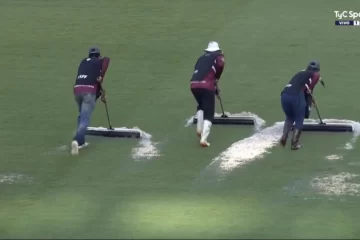 Por la lluvia, se demoró el comienzo del partido entre Venezuela y Argentina Por la lluvia, se demoró el comienzo del partido entre Venezuela y Argentina