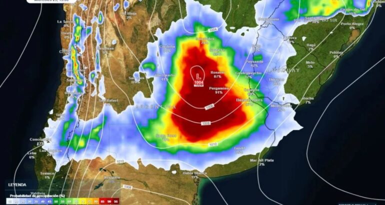 Miércoles con Alerta naranja por fuertes tormentas en Adolfo Alsina y la región Miércoles con Alerta naranja por fuertes tormentas en Adolfo Alsina y la región