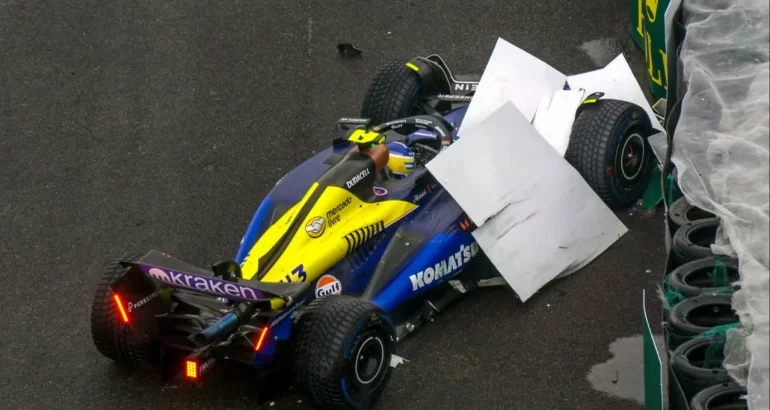 Colapinto puso en duda su participación en la carrera del GP de Brasil tras su choque en la clasificación Colapinto puso en duda su participación en la carrera del GP de Brasil tras su choque en la clasificación