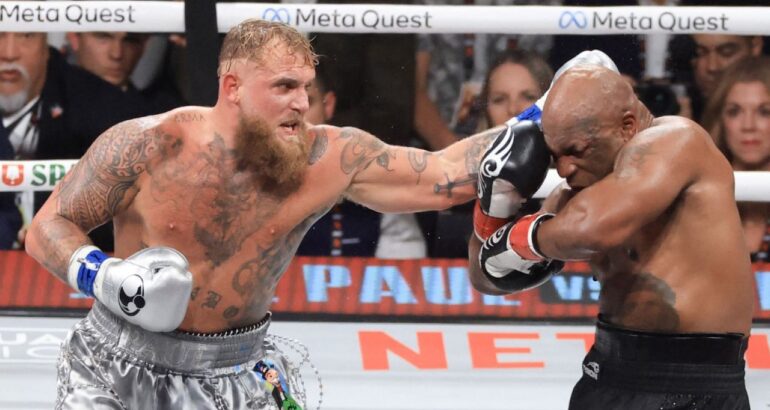 El youtuber Jake Paul no quiso noquear a un Mike Tyson sin respuestas El youtuber Jake Paul no quiso noquear a un Mike Tyson sin respuestas