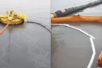Reportan otro derrame de petróleo en la ría bahiense Reportan otro derrame de petróleo en la ría bahiense