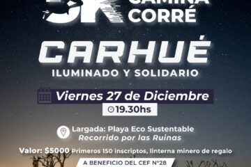 Llega la Corre Caminata Solidaria Iluminada 2024 a Carhué Llega la Corre Caminata Solidaria Iluminada 2024 a Carhué
