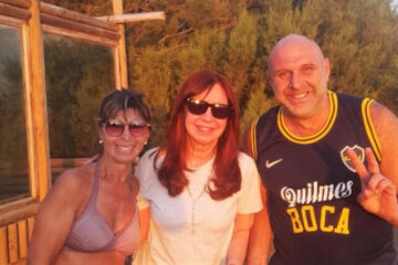 CFK de vacaciones en Monte Hermoso