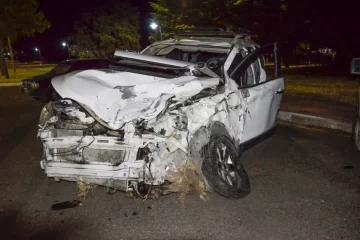 Accidente en el cruce de las rutas 1 y 14 deja cinco heridos
