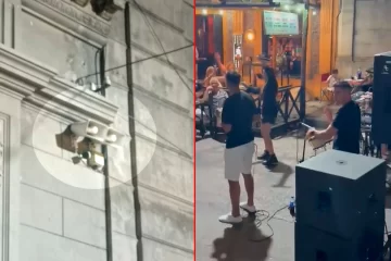 Cansada del volumen de la música, puso sirenas para combatir a un Pub frente a su casa