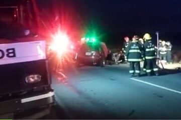 Dos muertos y una persona en grave estado en un choque fatal en la ruta 51, cerca de Cabildo