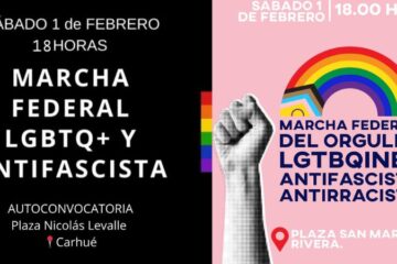 Carhué y Rivera darán el presente en la marcha «antifascista» contra la discriminación Carhué y Rivera darán el presente en la marcha «antifascista» contra la discriminación