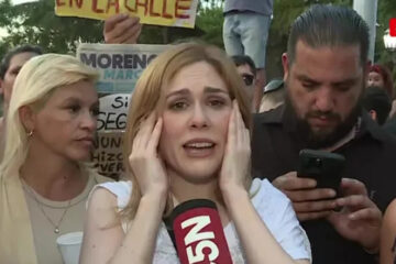 “¡Qué se vaya! ¡qué se vaya!”: Lilia Lemoine rechazada por vecinos en la manifestación por el crimen del delivery