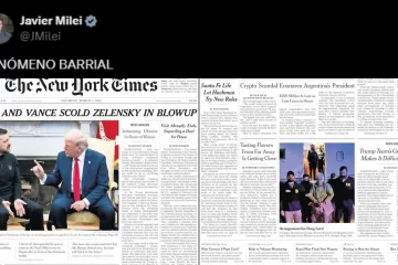 Milei y el escándalo $LIBRA, segunda noticia destacada en tapa del New York Times