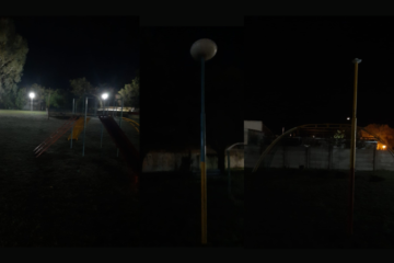 Preocupación en Macachín por la falta de iluminación en el Parque Infantil