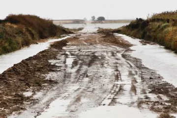 Restringen la circulación en el camino San Miguel Arcángel – Carhué por acumulación de agua Restringen la circulación en el camino San Miguel Arcángel – Carhué por acumulación de agua