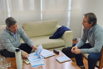 Reunión por obras hidráulicas: Andrés gestionó mejoras para varias localidades