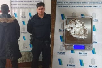 Pringles: atacó a dos hermanos a tiros y lo encontraron con cocaína encima