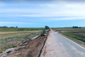 Vialidad avanza con las reparaciones sobre la Ruta 35 tras los daños del temporal