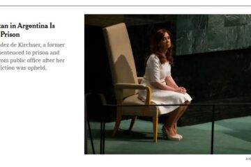 The New York Times: «Un titán político en Argentina es condenado a prisión»