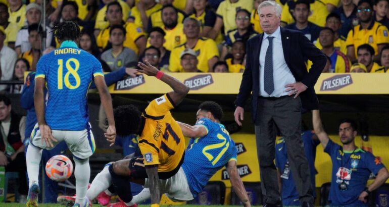 Ancelotti debutó en Brasil con un 0-0 ante Ecuador Ancelotti debutó en Brasil con un 0-0 ante Ecuador