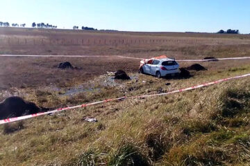 Tragedia en Ruta 3: un muerto y tres heridos tras un despiste y choque contra ganado cerca de Benito Juárez
