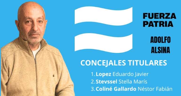 Encabezada por Eduardo López, Fuerza Patria oficializó su lista de candidatos en Adolfo Alsina Encabezada por Eduardo López, Fuerza Patria oficializó su lista de candidatos en Adolfo Alsina